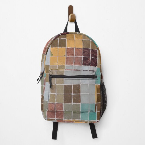 Item preview, Teal Grey Brown Gold Geometric Tiles Pattern designed and sold by LashCreations.