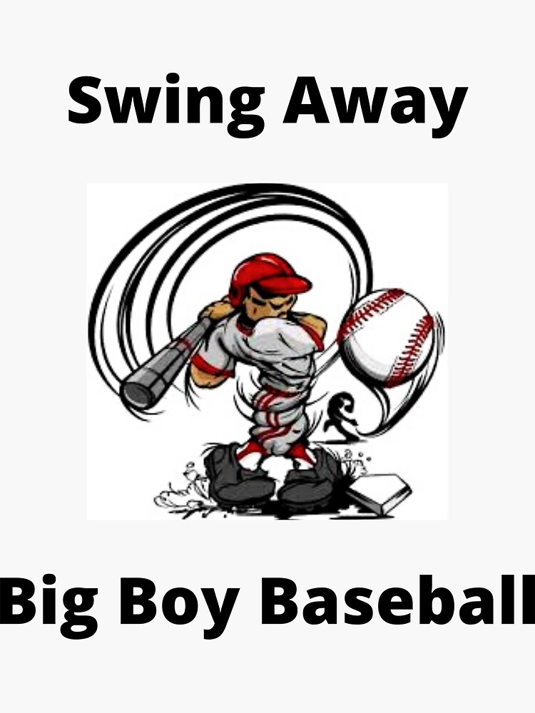 "Swing Away" Sticker for Sale by BigBoyBaseball Redbubble