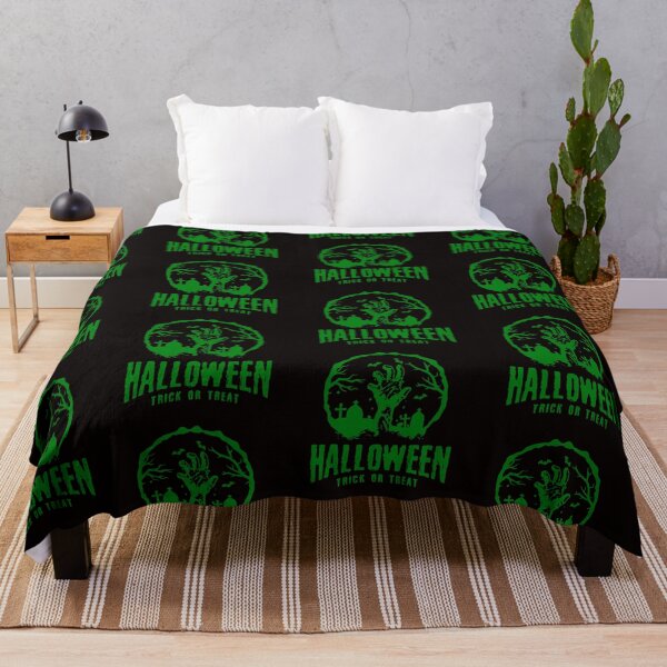 Item preview, Monochrome Vintage Halloween - Trick or Treat Rising Dead Green designed and sold by WearWolfDesigns.