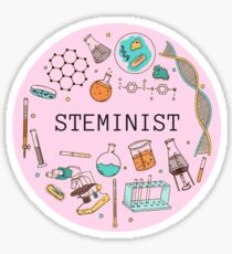 Steminist (Pink) Sticker