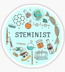 Steminist (Blue) Sticker