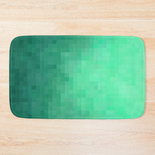 Item preview, graphic design geometric pixel square pattern abstract background in green designed and sold by Mrvell.