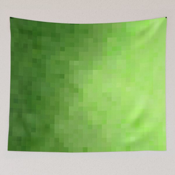 Item preview, graphic design geometric pixel square pattern abstract background in green designed and sold by Mrvell.