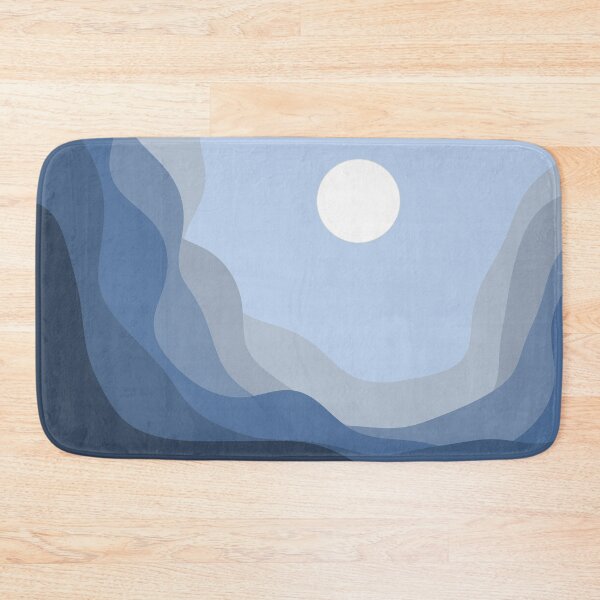 Item preview, Navy Hills - Abstract Landscape designed and sold by PeachyLitchi.