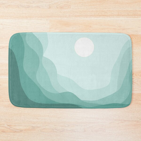 Item preview, Teal Hills - Abstract Landscape designed and sold by PeachyLitchi.