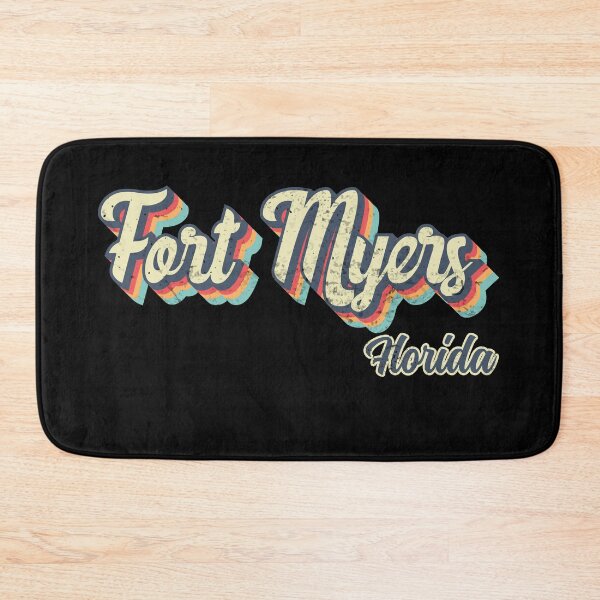 Item preview, Fort Myers City Florida Retro Vintage 70s rainbow designed and sold by Teelogic.