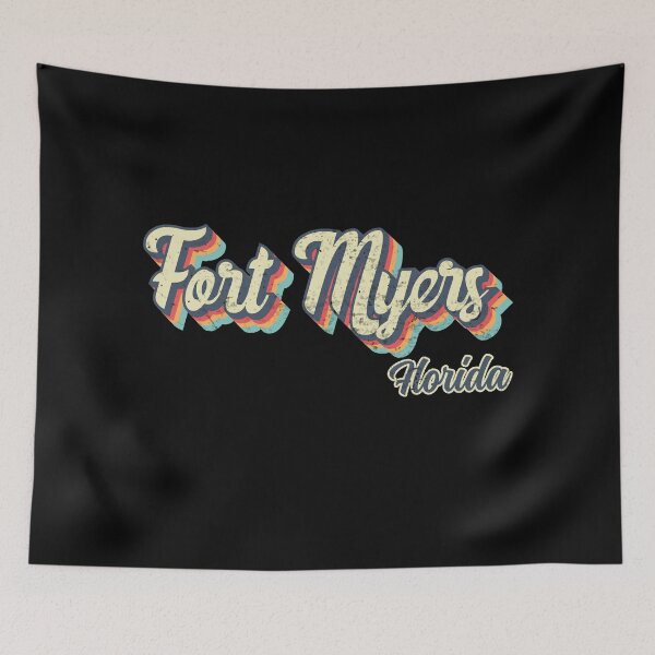 Item preview, Fort Myers City Florida Retro Vintage 70s rainbow designed and sold by Teelogic.