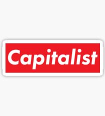 Capitalist supreme inspired Sticker