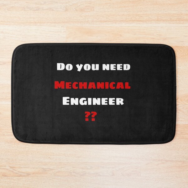 Item preview, Mechanical Engineer black and white  designed and sold by ScreamPrintSto.