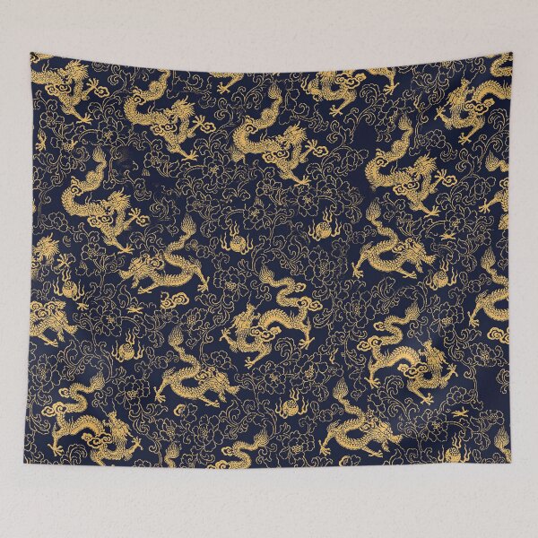 Item preview, Floral Chinese Dragons  designed and sold by HelixaMarshell.