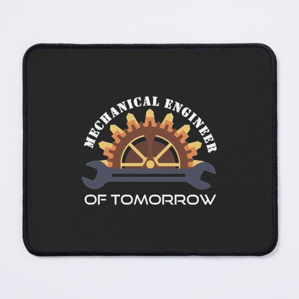 Item preview, Mechanical Engineer black and white  designed and sold by ScreamPrintSto.
