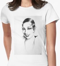Josephine Baker Minimal Porträt Tailliertes T-Shirt