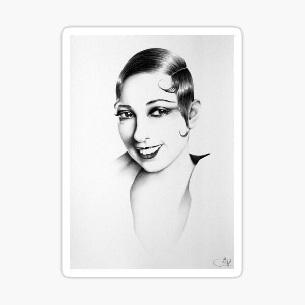 Josephine Baker Minimal Portrait Sticker