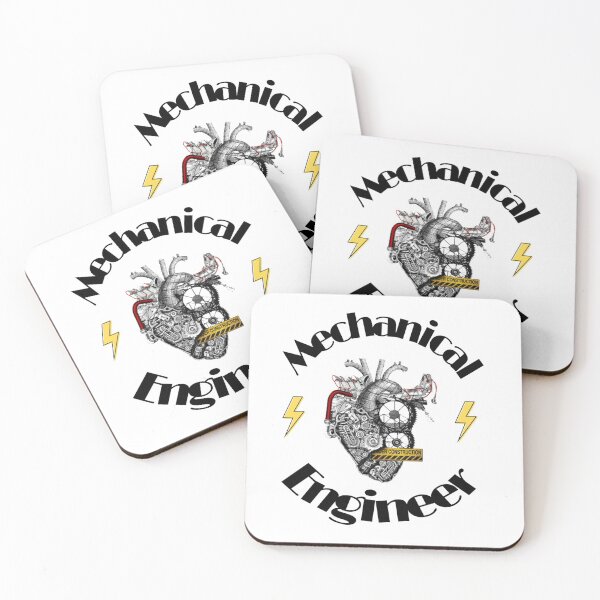 Item preview, Mechanical Engineer black and white designed and sold by ScreamPrintSto.