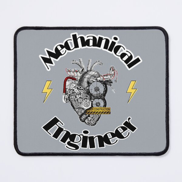 Item preview, Mechanical Engineer black and white designed and sold by ScreamPrintSto.