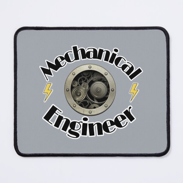 Item preview, Mechanical Engineer black and white designed and sold by ScreamPrintSto.