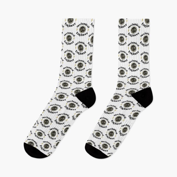 Item preview, Mechanical Engineer black and white designed and sold by ScreamPrintSto.