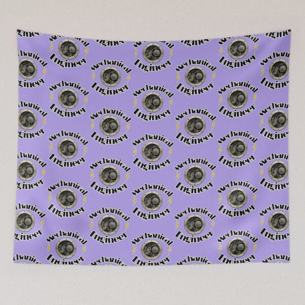 Item preview, Mechanical Engineer black and white designed and sold by ScreamPrintSto.