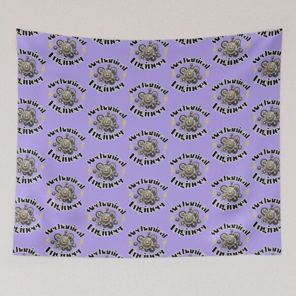 Item preview, Mechanical Engineer black and white designed and sold by ScreamPrintSto.