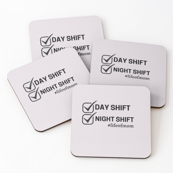 Item preview, day shift night shift life of mom designed and sold by Lv28021.