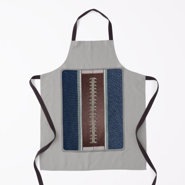 Item preview, Football Navy Blue, White and Silver Team Spirit Patch designed and sold by Michele Engling.