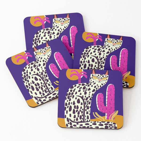 Item preview, Cat with cactus desert designed and sold by Con Inspo.