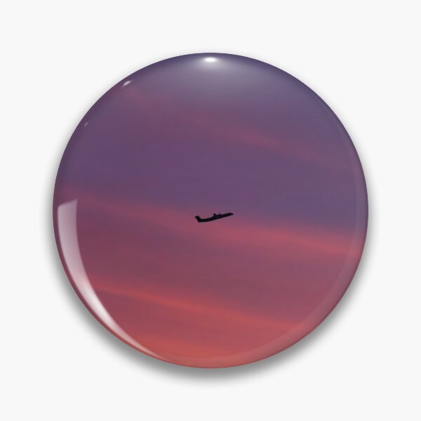 Item preview, Airplane Silhouette Fiery Sunset Sky designed and sold by VAFS.