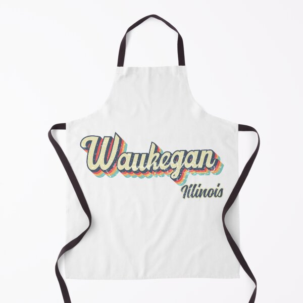 Item preview, Waukegan City Illinois Retro Vintage 70s rainbow designed and sold by Teelogic.