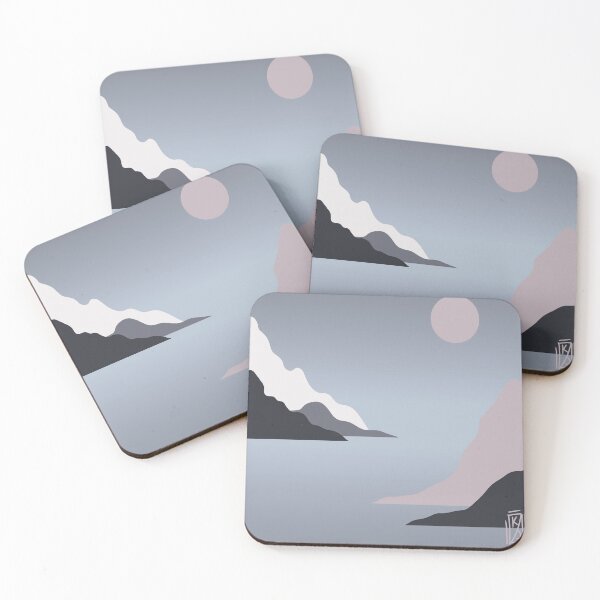 Item preview, Copy of Pastel Pink Grey Seascape  designed and sold by Krystal  Thomas.