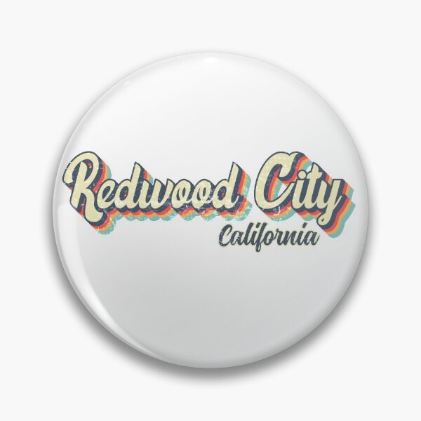 Item preview, Redwood City California Retro Vintage 70s rainbow designed and sold by Teelogic.