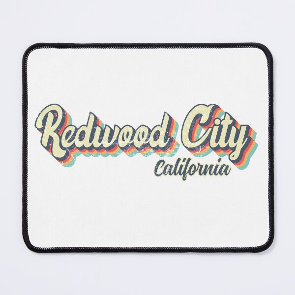 Item preview, Redwood City California Retro Vintage 70s rainbow designed and sold by Teelogic.