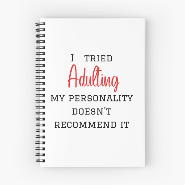 Item preview, my personality doesn't recommend adulting designed and sold by ElektraStark.