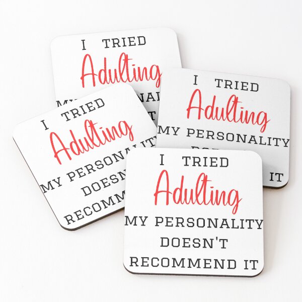 Item preview, my personality doesn't recommend adulting designed and sold by ElektraStark.