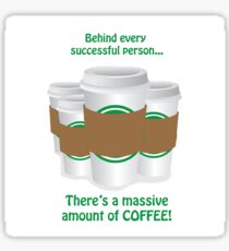 Successful Coffeeholic Sticker