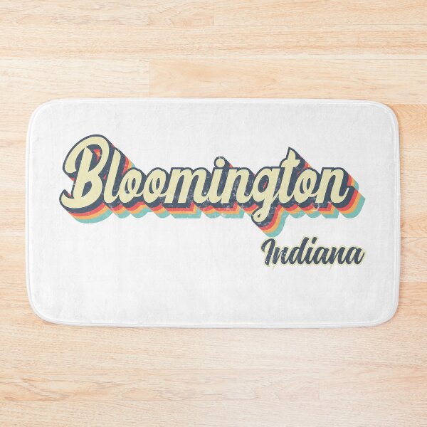 Item preview, Bloomington City Indiana Retro Vintage 70s rainbow designed and sold by Teelogic.