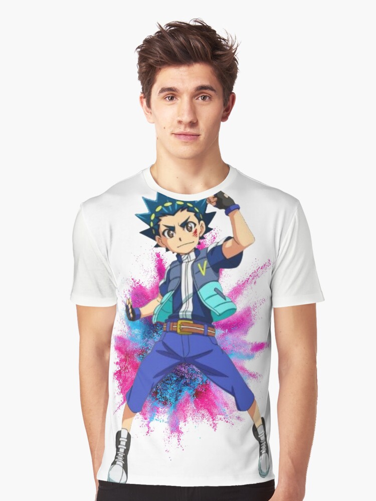 Beyblade Burst Quadstrike Valt Design Tee Shirt for Unisex and 