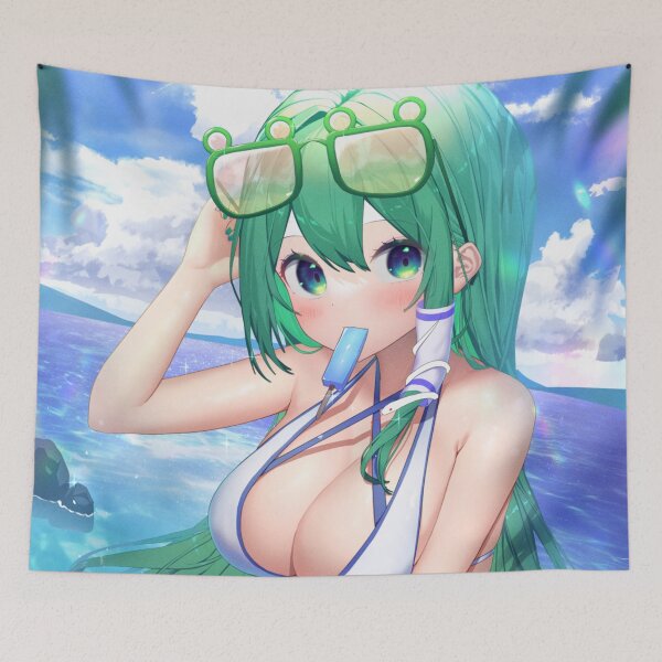 Item preview, Kochiya Sanae in Summer designed and sold by HelixaMarshell.