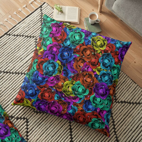 If Roses Were Wishes Floor Pillow