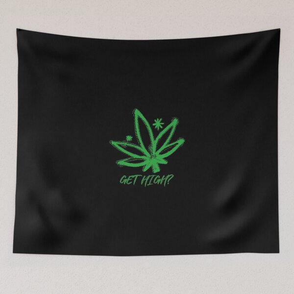 Item preview, Get High? (Black) designed and sold by PotheadTees.