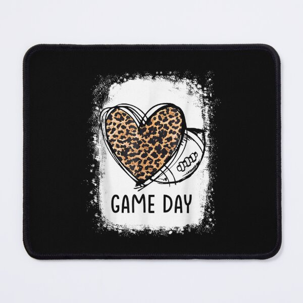 Item preview, Game Day Leopard Heart Football Lovers Mom Bleached designed and sold by georgebuckart.