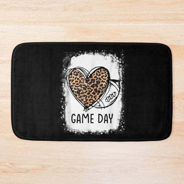 Item preview, Game Day Leopard Heart Football Lovers Mom Bleached designed and sold by georgebuckart.