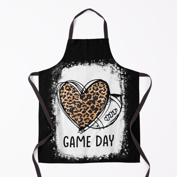 Item preview, Game Day Leopard Heart Football Lovers Mom Bleached designed and sold by georgebuckart.