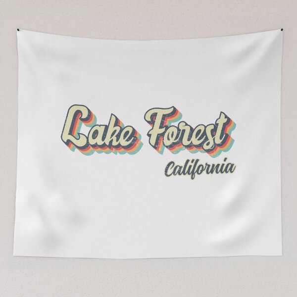 Item preview, Lake Forest City California Retro Vintage 70s rainbow designed and sold by Teelogic.