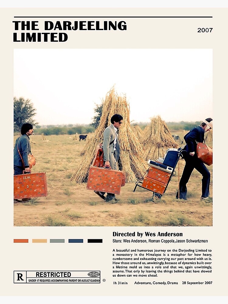 Disover the darjeeling limited Movie Poster Premium Matte Vertical Poster