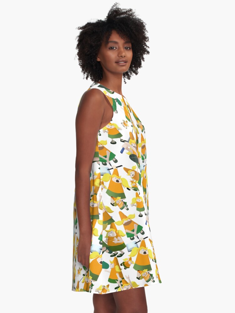 Alternate view of Carrot pattern A-Line Dress