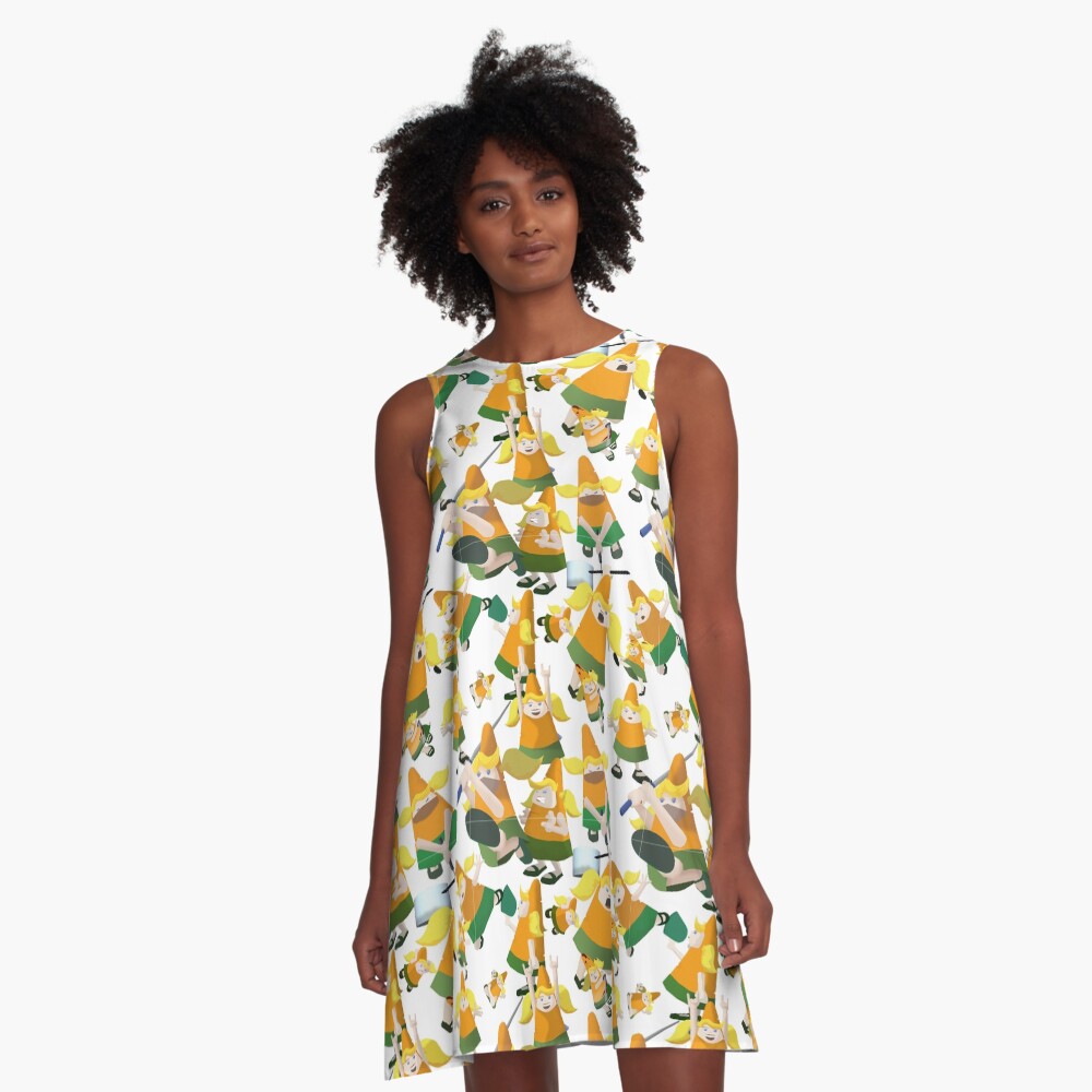 Carrot pattern A-Line Dress