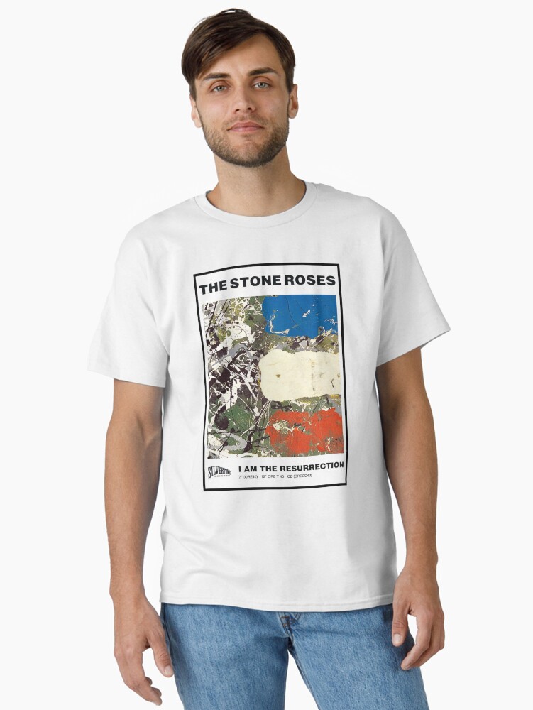 Thumbnail 1 of 7, Classic T-Shirt, i am the resurrection - stone concert ! designed and sold by peterhulls.