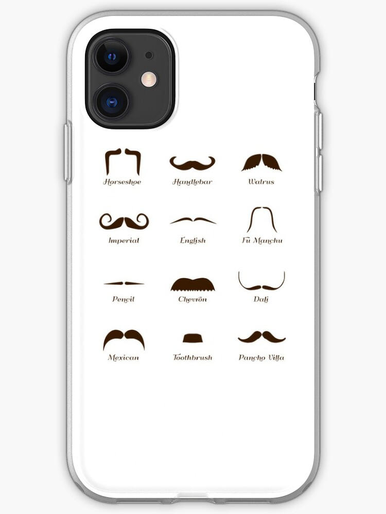 Mustache Style Identification Chart Iphone Case Cover By