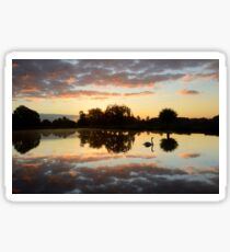 Landscape with a Swan Sticker
