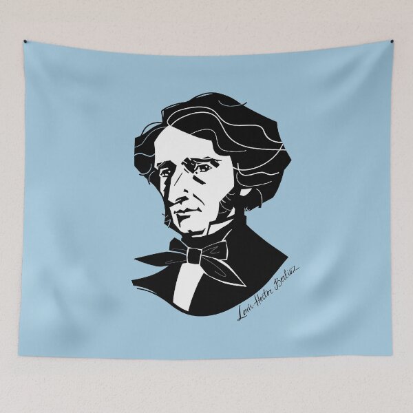 Item preview, Louis-Hector Berlioz (on colored background) designed and sold by Irina Ivanova.